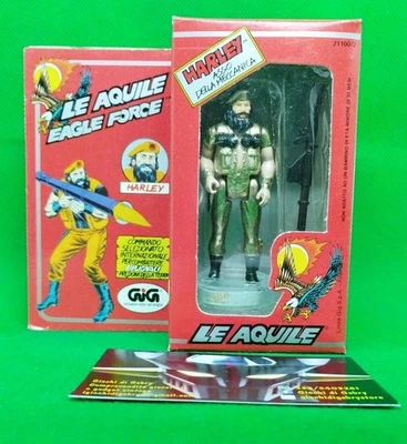 EAGLE FORCE, Action Figure HARLEY box ITA MEGO 1982 made Hong Kong GiG, NEW MISB - Imagen 1 de 4