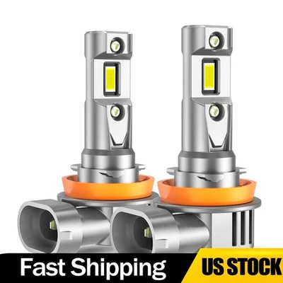 1/2SET H11 H9 H8 LED Headlight Bulb Low Beam Fog Light Bulb 36000LM 6500K White - Image 1 of 4