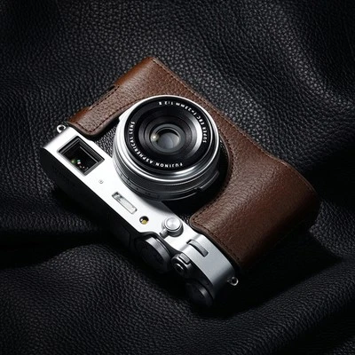 Leather Camera Bag Case Cover Grip Belt Strap For Fuji X100VI Fujifilm X-100VI - Image 1 of 4