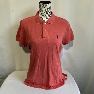 Женская рубашка-поло Polo RALPH LAUREN The Skinny Polo Цвет розовый Размер Large - Изображение 1 из 4