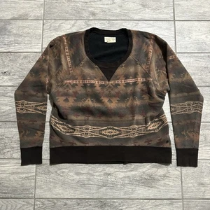 Ralph Lauren Denim Supply Aztec Southwestern Damen Medium Wide Neck Pullover - Bild 1 von 7