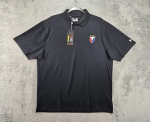 Under Armour Loose Golf Poloshirt Herren XL schwarz US Army AMC Performance UPF 50 - Bild 1 von 24