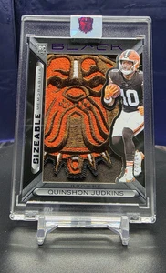 2025 Panini Black Sizeable Quinshon Judkins Jumbo Dawg Pound Logo Patch* READ🔥 - Picture 1 of 8