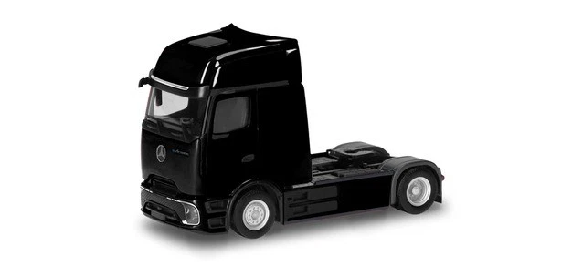 Herpa 319447 - 1/87 MB EACTROS PROCABIN GIGASPACE Trattore 2 Assi, Nero - Immagine 1 di 1