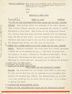 1930 FLEISCHMANN'S RADIO SHOW SCRIPT GRAHAM McNAMEE RUDY VALLEE w/ SIGNED CHECK - Picture 1 of 5