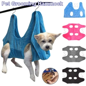 Pet Grooming Hammock Restraint Towel Bag Microfiber Cat Dog Hammock Helper US - Picture 1 of 16