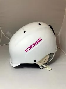 Cebe Contest Visor CB9 Snow Ski Snowboard Helmet White Pink Adult XL - Picture 1 of 9