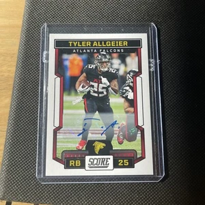 2023 Panini Score Football #38 Tyler Allgeier Auto ~ Atlanta Falcons - Picture 1 of 2