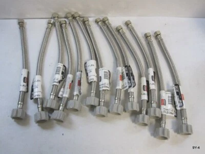 12 Pack Fluidmaster PRO3T12 Braided Stainless Steel Hose 7/8" x 12" - Изображение 1 из 4