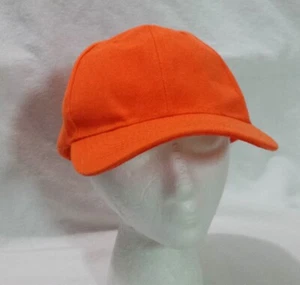 Hunter Fluorescent Orange Baseball Hat Snapback Adjustable One Size Fits Most - Picture 1 of 7