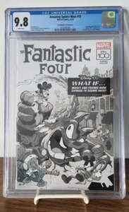 Amazing Spider-Man #19 CGC 9.8 1:100 Disney 100 Perisinotto B&W Sketch Cover 23 - Imagen 1 de 4