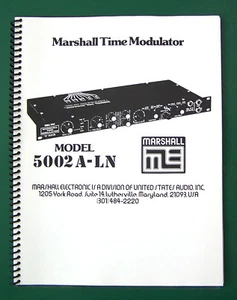 Bedienungsanleitung für Marshall 5002 & 5002A Zeitmodulator, gebunden, komplett. Neuwertig mit - Bild 1 von 1