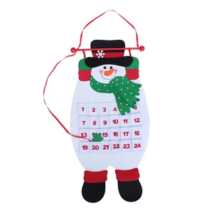 Countdown to Christmas Santa Advent Calendar Christmas Tree Hanging Ornaments - Picture 1 of 7