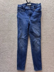 Madewell Jeans Womens 25 (24x27) Blue High Rise Skinny Stretch Pants Denim - Picture 1 of 13