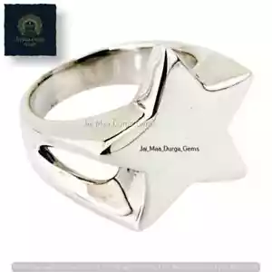 Star Signet ring, GS Silver Micro Cast Band Women jewelry, Gift For Her - Picture 1 of 7