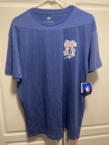 NBA PHILADELPHIA SIXERS PHILA UNITE Sportiqe PLAYOFF T-SHIRT Size:L Cover