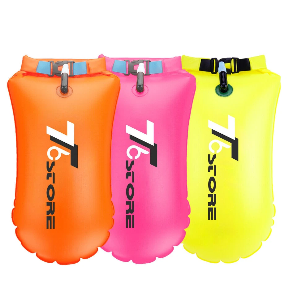 Swim Buoy Dry Bag - 3 Colors 15L TPU Dry Bags for Open Water Swimming Sports - Image 1 of 4