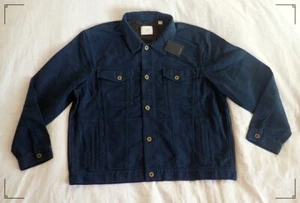 Billy Reid Moleskin Trucker Jacket  ~ [-BNWT-] Blue - Picture 1 of 6