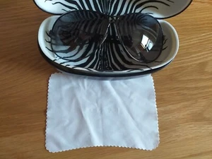 Roberto Cavalli Black & Gun Metal Sunglasses & Case - Picture 1 of 14