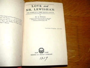 Antique 1899 "Love and Mr. Lewisham" HC Book by H.G. Wells (ex-library) - Picture 1 of 7