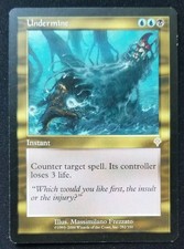 Undermine x1 Invasion MTG Magic the Gathering Rare Multi-color gold card 1x