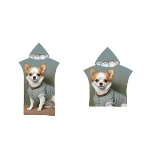 Chihuahua Dog Hooded Towel Beach Surf Poncho for Adult Kids Swim Changing Robe - Picture 1 of 25