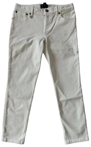 New Polo Ralph Lauren Girls Cream Slim Straight Pony Corduroy Pants Size 10 - Picture 1 of 7