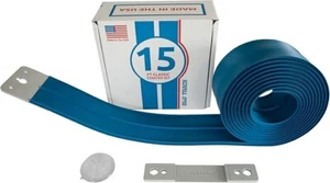 Blu Track Classic 15 Ft Starter Set Highly Flexible Portable 2 Lane Wide, Blue - Picture 1 of 9