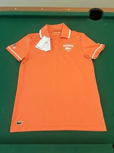 Lacoste Sport Polo Shirt Men Small Orange Miami Open 2025 Tennis Performance FR3 - Picture 1 of 18