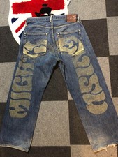 Denim Jeans  EVISU JEANS DENIM MIGHTY EVISU Big Seagull Japan Size W31 Inseam27