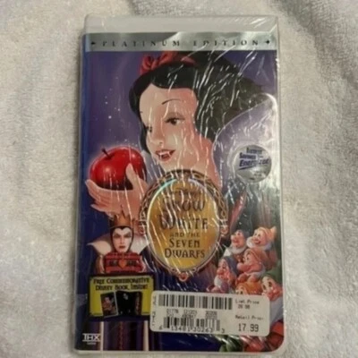 VHS Disney limited edition, Snow White, and the seven dwarfs VHS - Image 1 of 2