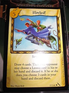 HARRY POTTER TCG GAME CARD CHAMBER OF SECRETS BLOCKED ! 57/140 UNCO MINT ENGLISH - Picture 1 of 1