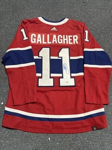 New Brendan Gallagher Signed Montreal Canadians Red Adidas Jersey W/Holo & COA - Picture 1 of 7