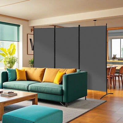 3 Panel Privacy Screen 6 Ft Folding Privacy Screen Room Dividers Freestanding - Image 1 of 4