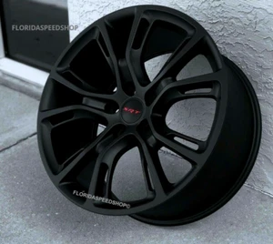 MATTE BLACK SRT8 SPIDER MONKEY WHEELS  20x10" FITS 2011-2025 JEEP GRAND CHEROKEE - Picture 1 of 4