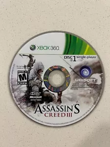 ASSASSINS CREED 3 III - XBOX 360 - DISC 1 ONLY - Picture 1 of 1