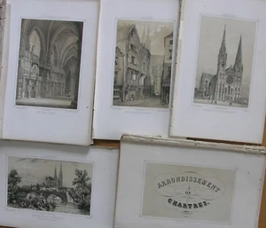 Imprimerie Lemercier. Arrondissement de CHARTRES. Brou Bonneval Dreux...1850 - Picture 1 of 7