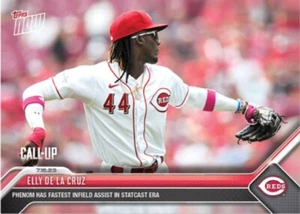 Elly De La Cruz - 2023 MLB TOPPS JETZT #575 Schnellster Infield Assist Vorverkauf - Bild 1 von 2
