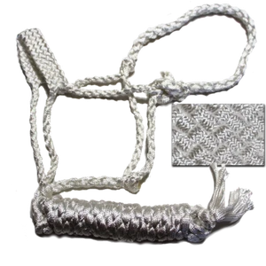 Maultierband Neckholder mit 10 Fuß Blei Kolben/Pony weiß #26162 - Bild 1 von 1