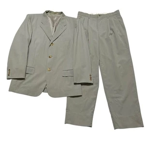 348 90s vintage ISSEY MIYAKE MEN suit men archive wrinkle effect beige - Picture 1 of 24