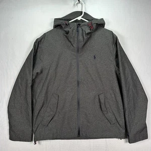 Chaqueta cortavientos Polo Ralph Lauren para hombre mediana con capucha cremallera completa ligera nueva sin etiquetas - Imagen 1 de 9