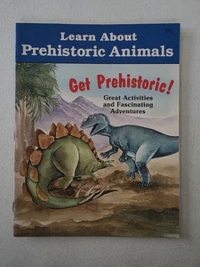 Book - Learn About Prehistoric Animals 1992 PB David E. Cutts Dinosaurs Puzzles - Bild 1 von 6