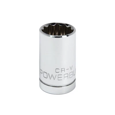 Powerbuilt 1/2 Inch Drive x 16 MM 12 Point Shallow Socket - 642014 - Image 1 of 4
