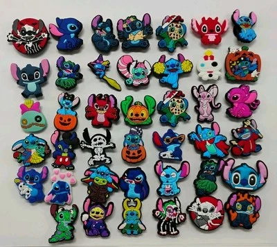 Lot Of 41 BRAND NEW Stitch & Friends Charms For Crocs - Изображение 1 из 2