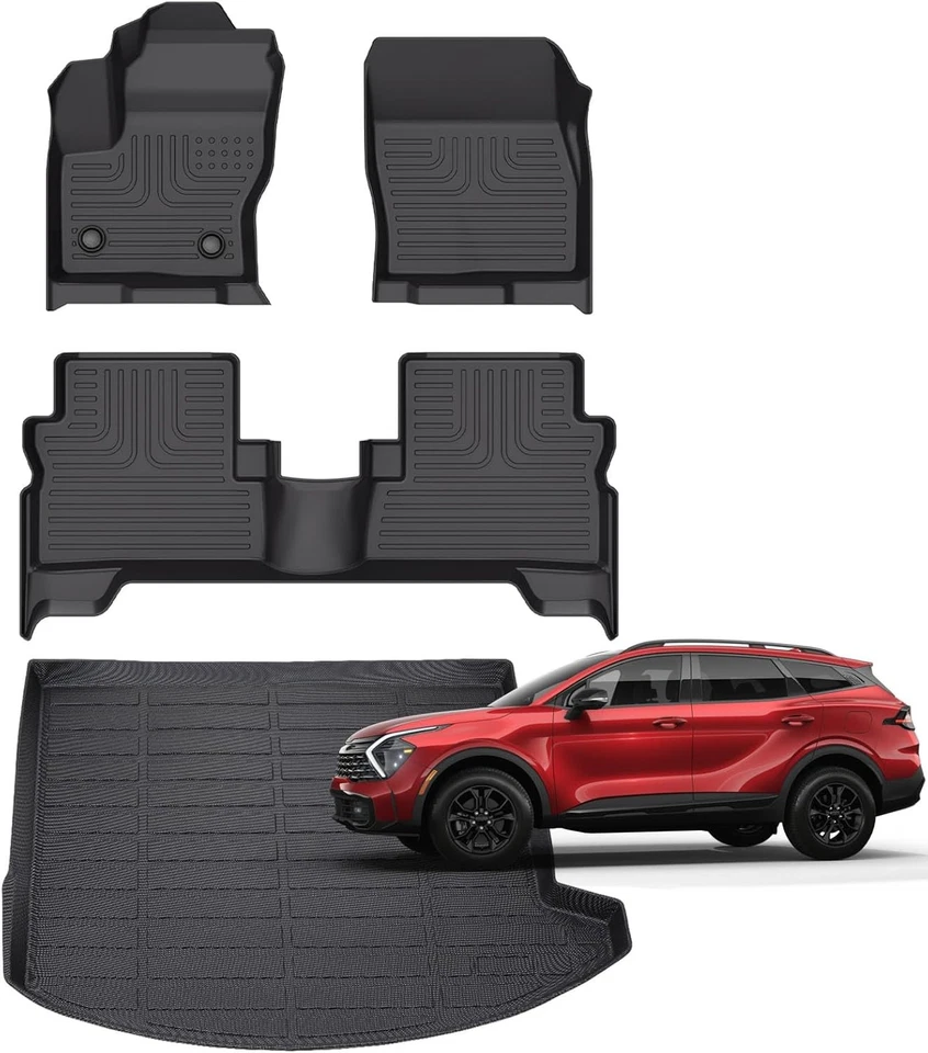 适用于福特 Escape 脚垫 2019 2018 2017 2016 2015 2014 2013,汽车黑色  — 第 1/4 张图片