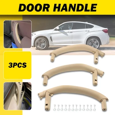 3 Car Door Interior Handle Panel Pull Trim Cover For BMW X5 F15 X6 F16 2015-2019 - Image 1 of 4