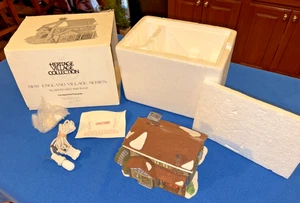 Department 56 New England Village Bluebird Seed and Bulb 1992 Christmas House - Bild 1 von 17