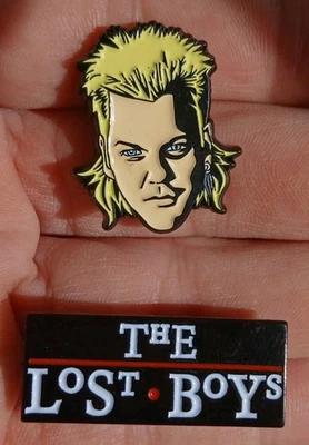 The lost Boys 1987 Movie Custom ENAMEL PIN Set Cult Horror 80s David Logo Haim X - Image 1 of 2