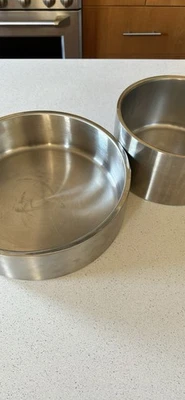 2 tazones para servir Ittala C. Seth-Andersson de acero inoxidable - buen estado - ¡raros! Foto 1 de 4