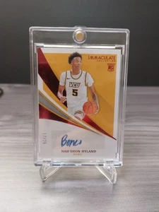 2021-22 Panini Immaculate Collegiate Red Ruby /25 Nah’Shon Bones Hyland Auto RC - Picture 1 of 5